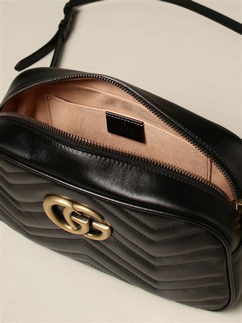 borsa gucci pelle nera tracolla|borse a tracolla Gucci.